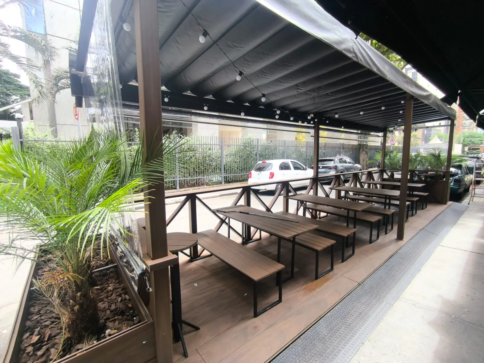 Parklet para área externa de restaurante